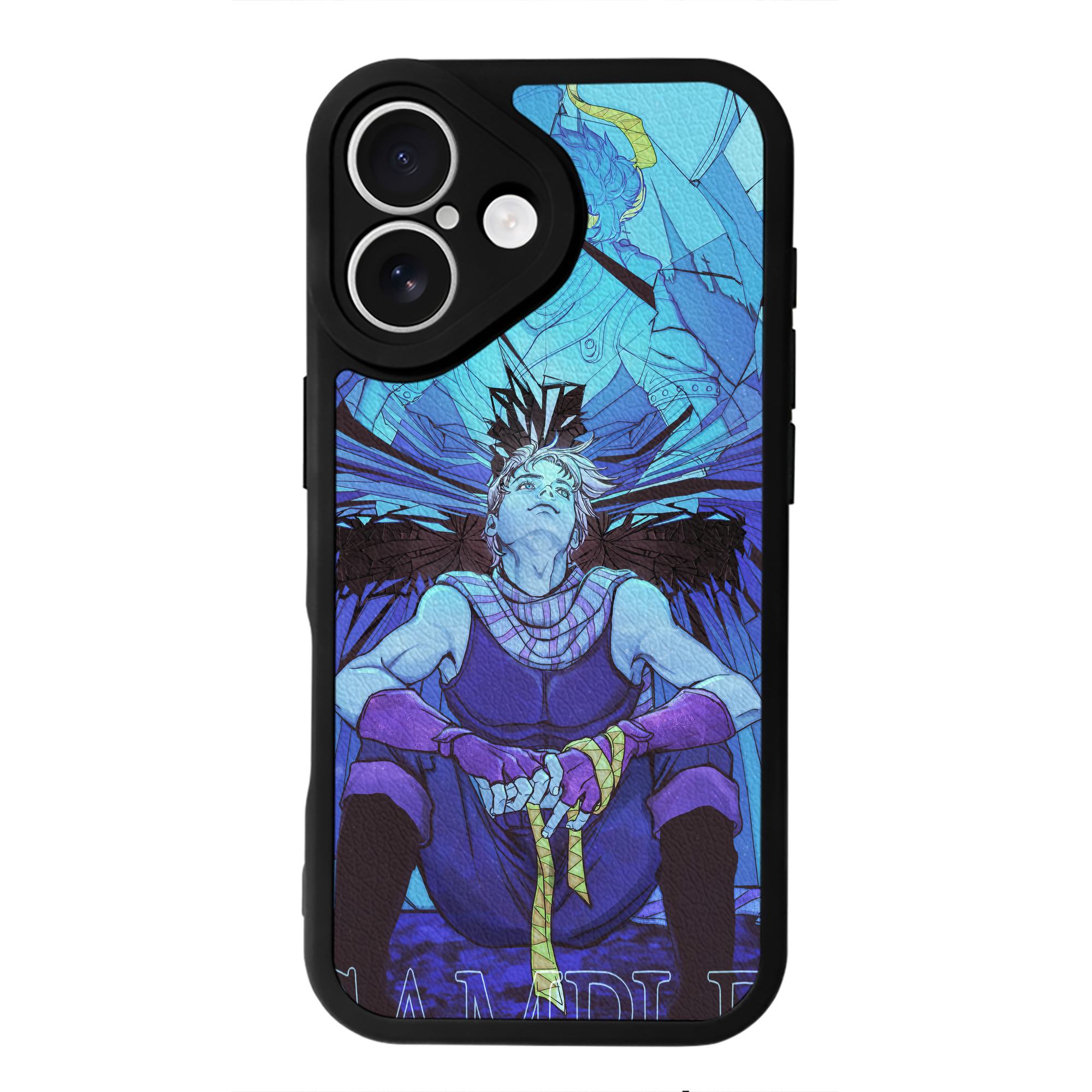 （画像用） ジョジョの奇妙な冒険 JoJo's Bizarre Adventure 【iPhone 16シリーズ対応】シリコンスマホケース（レザー調） 材質：シリコン